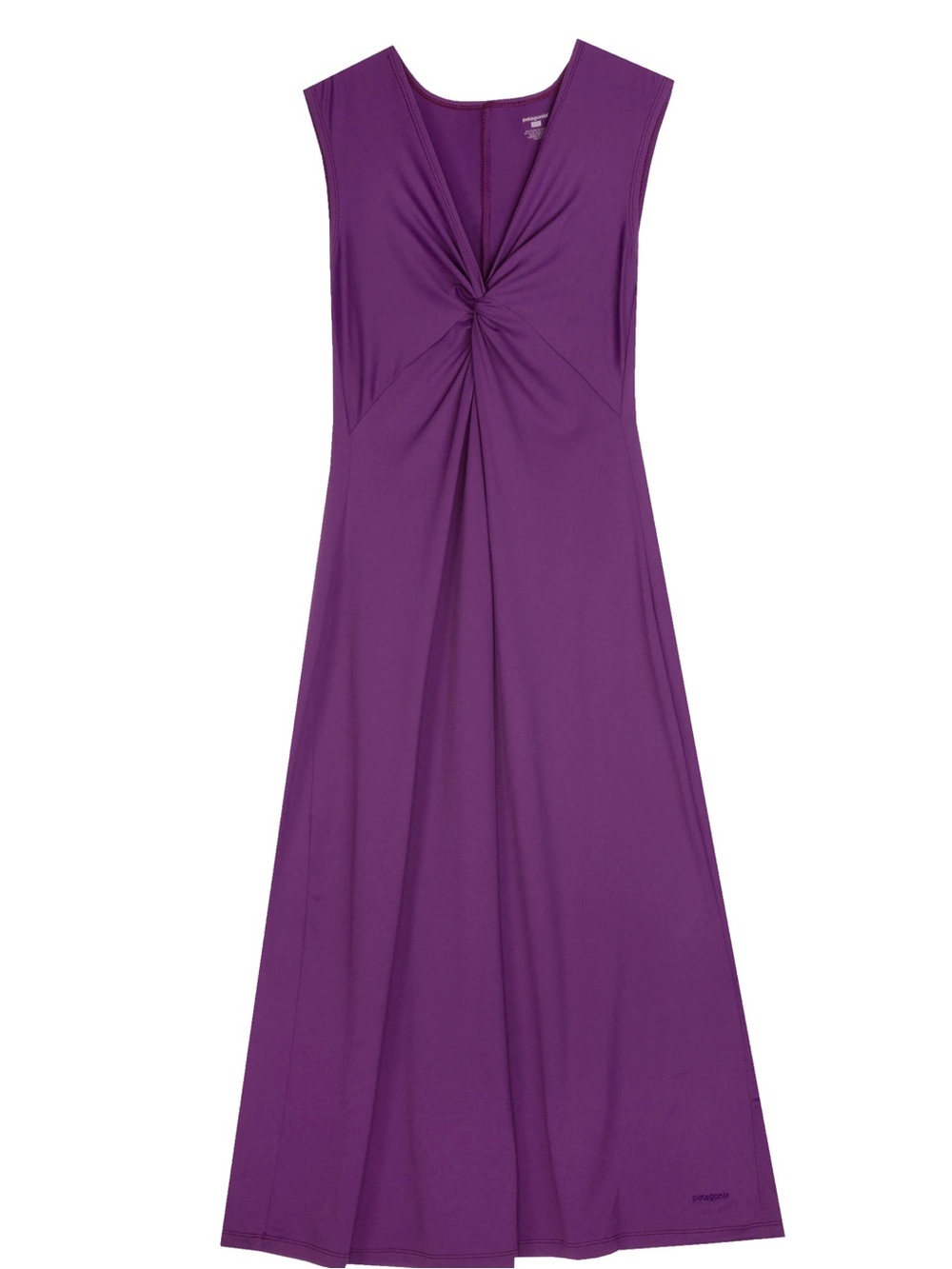 Patagonia Bandha Purple Midi Twist Dress- Size Large